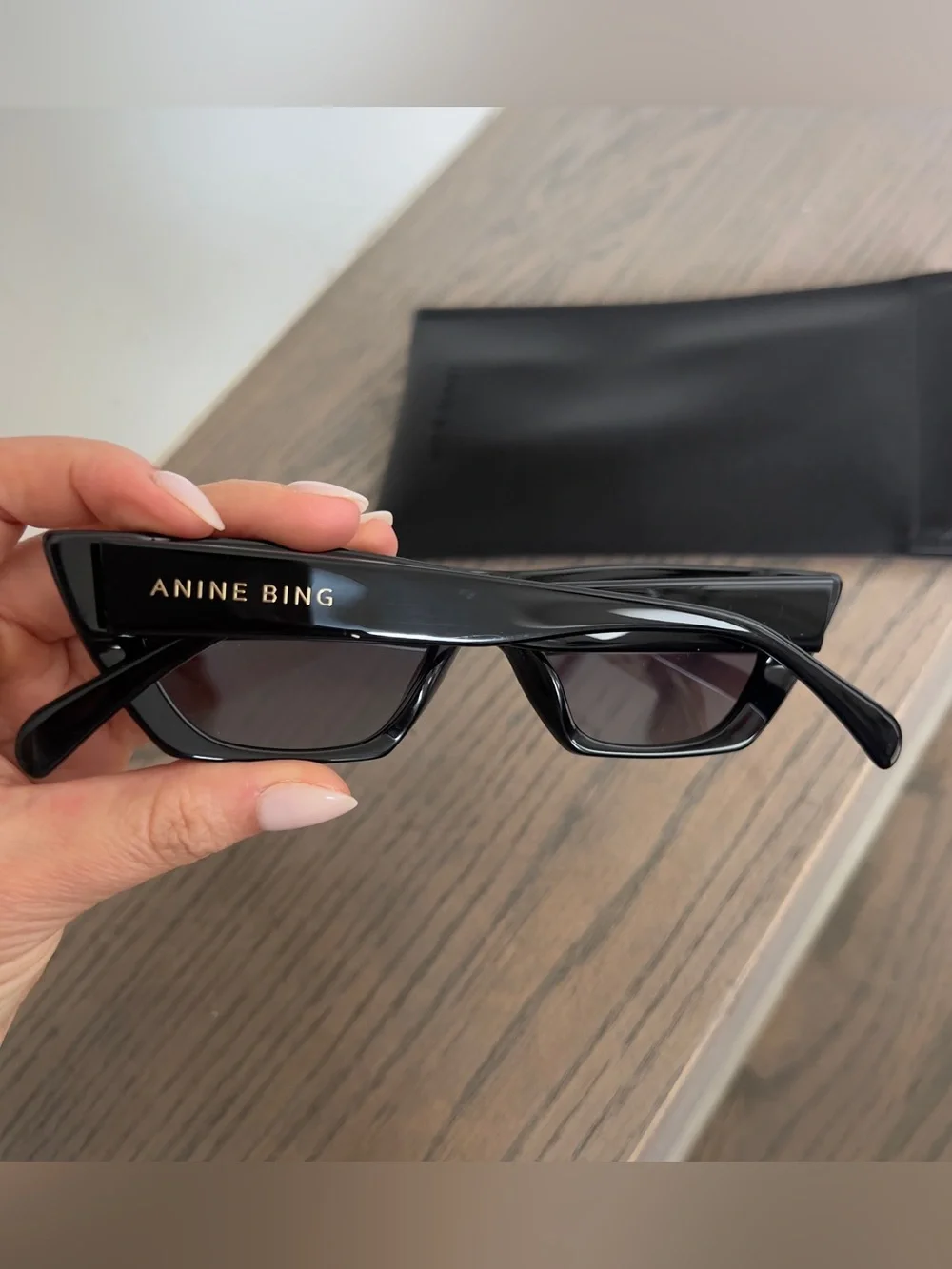 Anine Bing Pierre Sunglasses in Black New